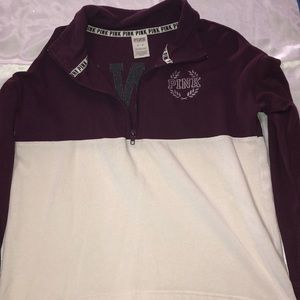 Pink half zip